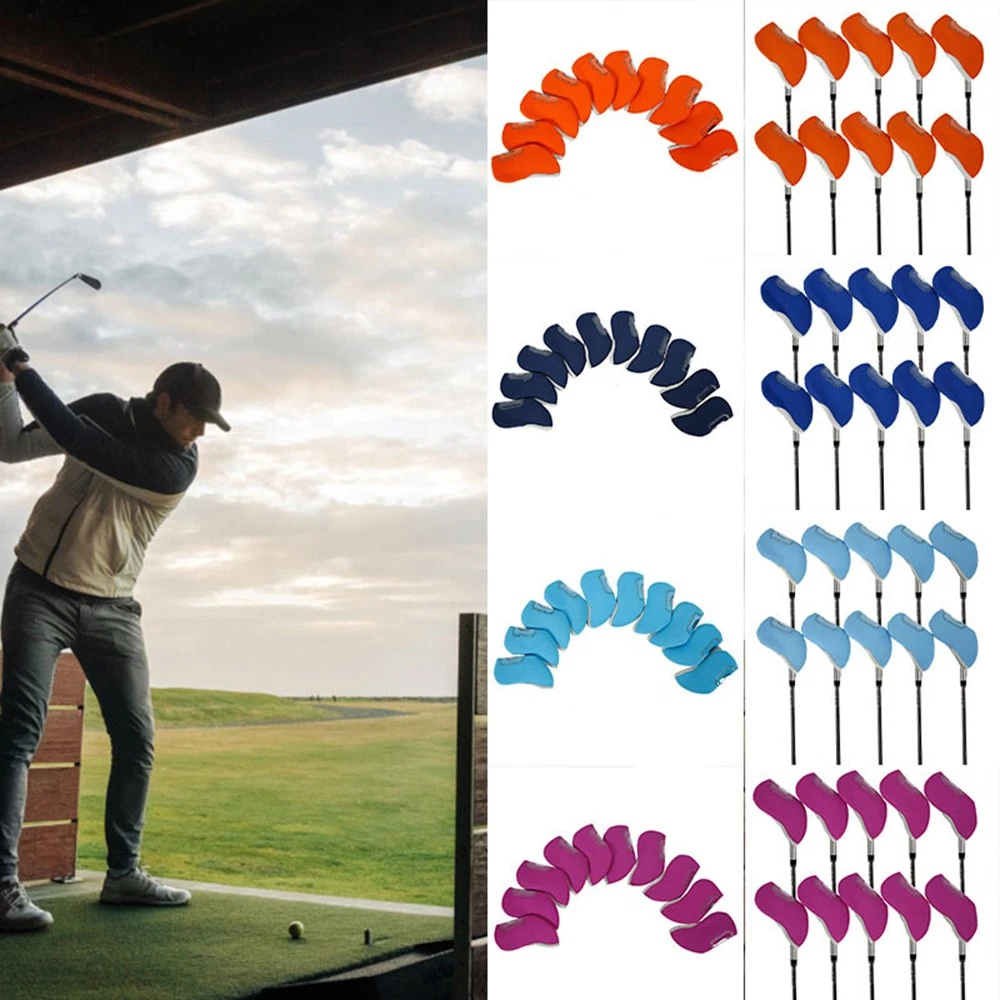 Golf Equipment Organizer - Duidelijke zichtbare hoofdbeschermers 10 stuks golfhoezen
