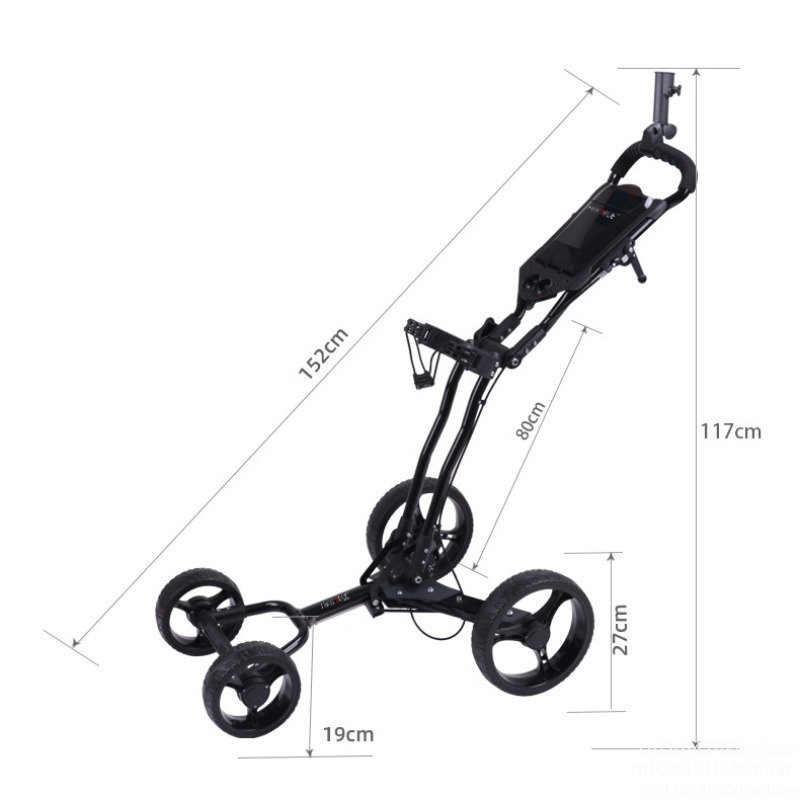 Golfduwkar met zwenkwielen, op - Golf Bag Stand Cart recensie en prijs