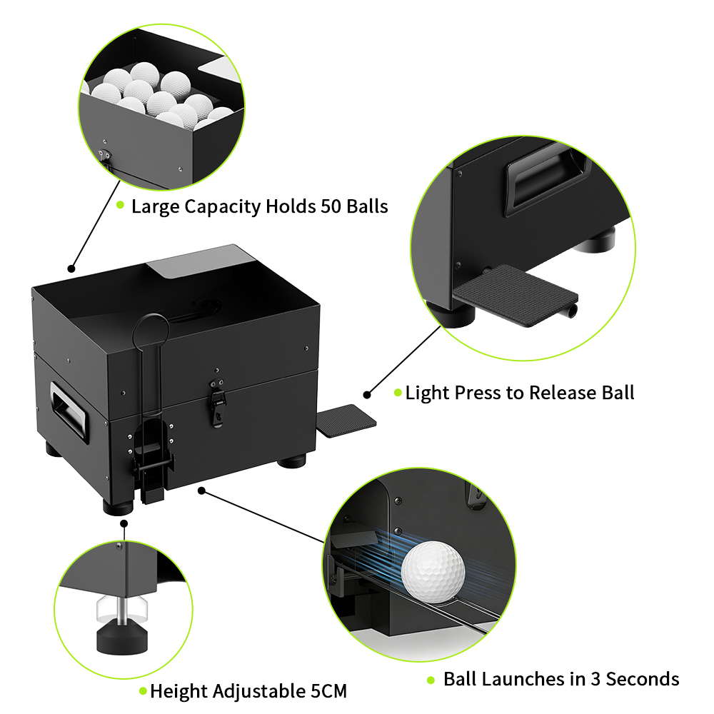 IJzeren golftee-machine, semi- - Golf Equipment Logo recensie en prijs