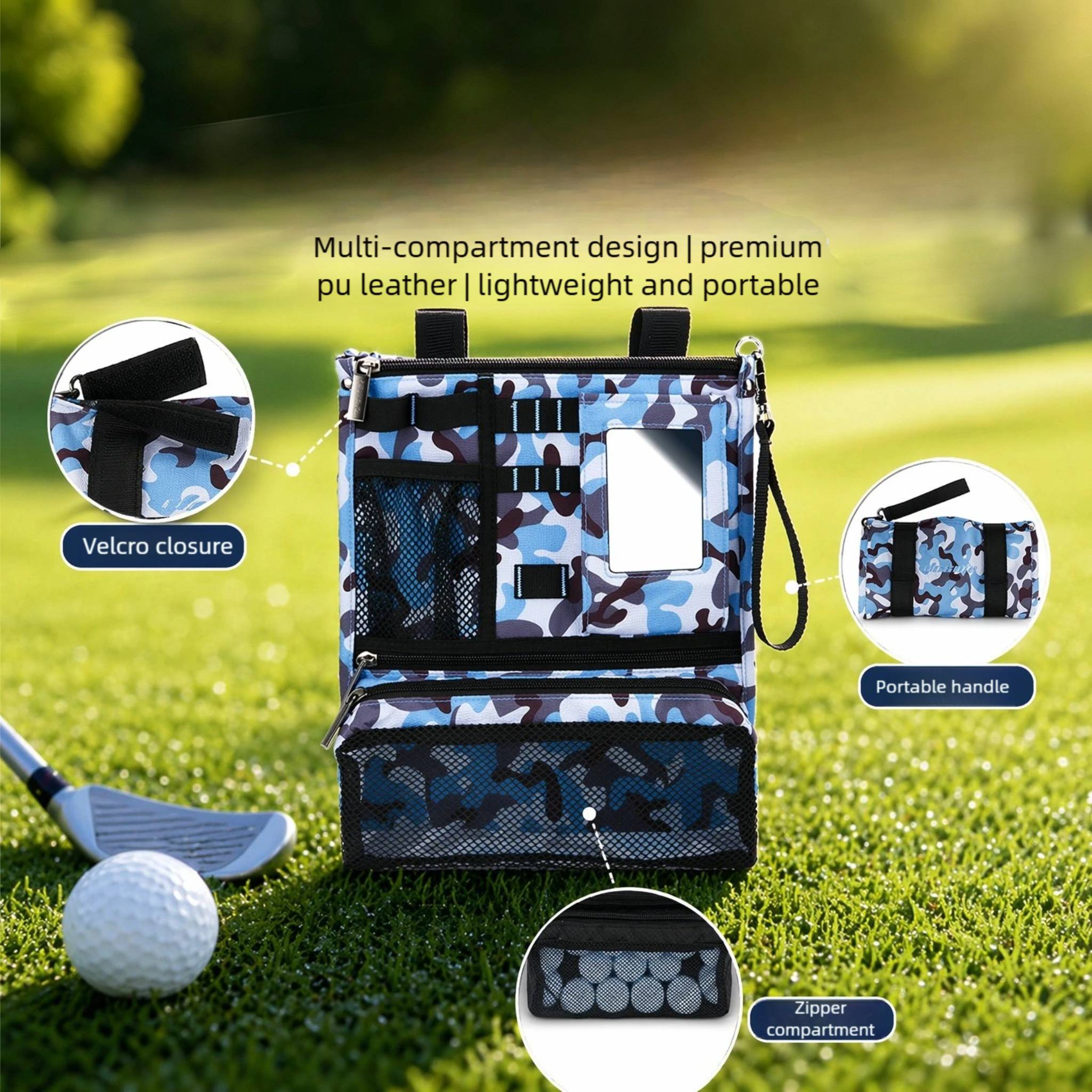 Opvouwbare golfopbergtas met m - Golf Bag Stand Cart recensie en prijs