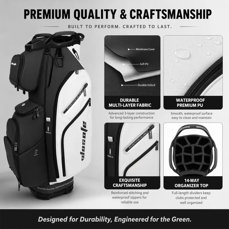 Wosofe 14-delige golfcarttas w - Golf Bag Stand Cart recensie en prijs
