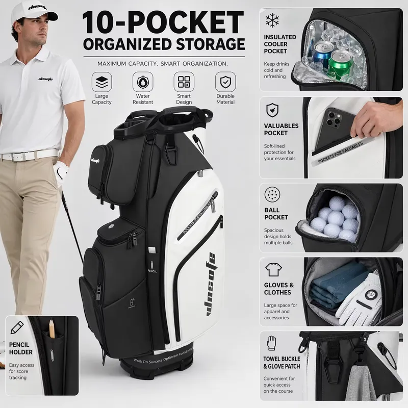 Wosofe 14-delige golfcarttas w - Golf Bag Stand Cart recensie en prijs